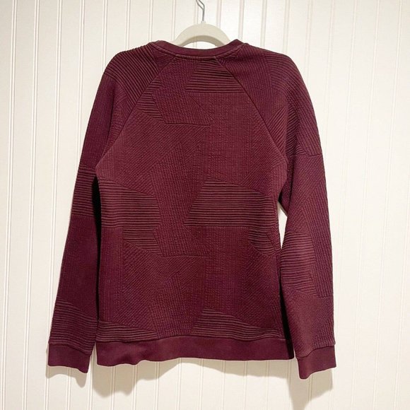 Reiss Purple Quilted Pullover Size Medium - Picture 6 of 6